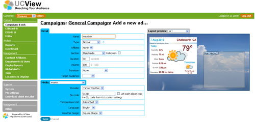 Digital Signage Weather