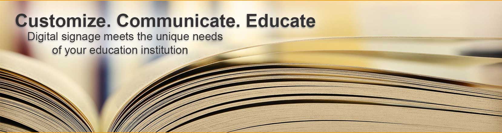 digital signage for education software
