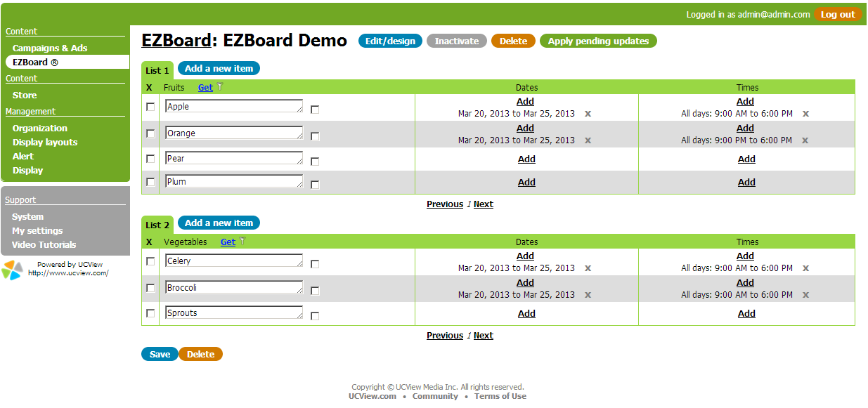 Learn How to Create a List of Items with EZBoard