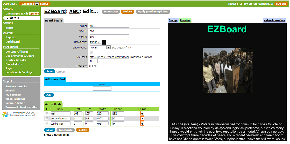 Learn How to Display RSS Feeds (EZBoard)