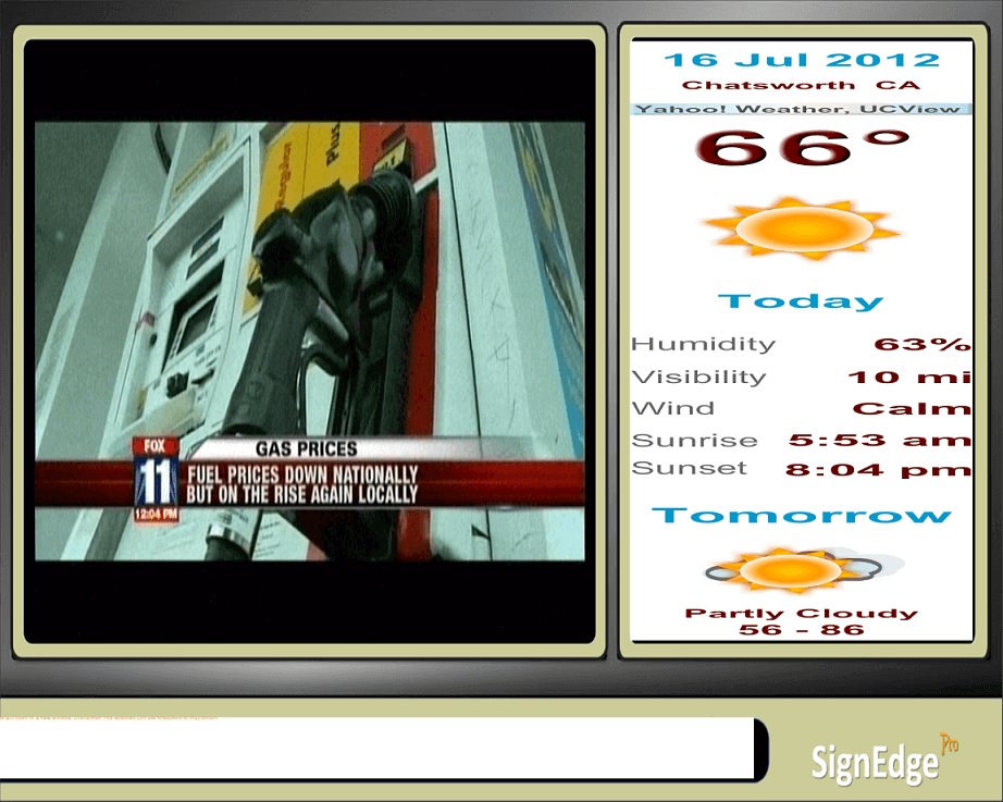 SignEdge Player to Support Live TV