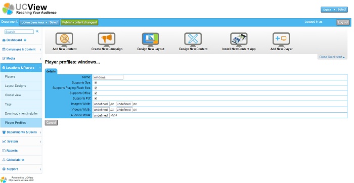 UCView Unveils Digital Signage Player Profiles