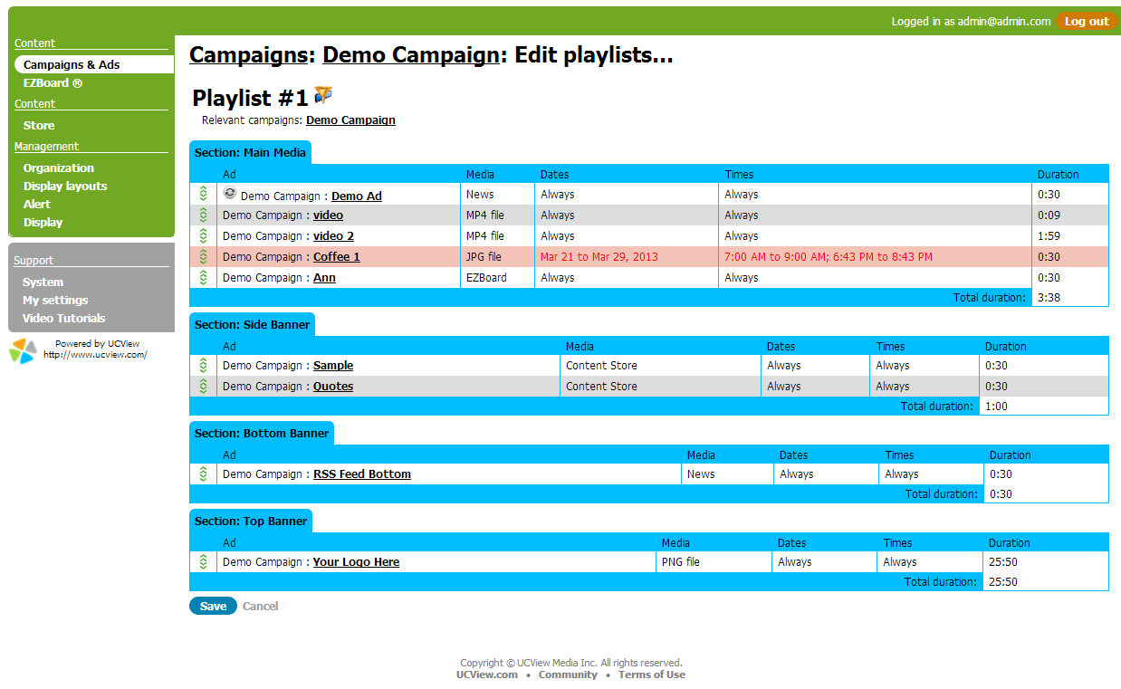 Manage Your Playlist in Campaigns and Ads