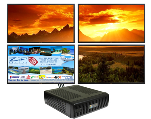 Display Four HDMI Screens Using Quad Port Players