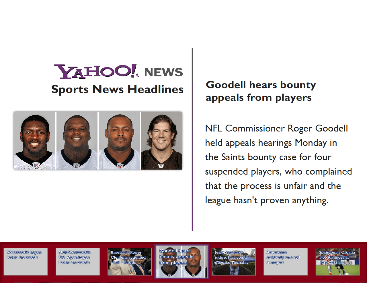 Yahoo Sports News App Released in UCView Content Store