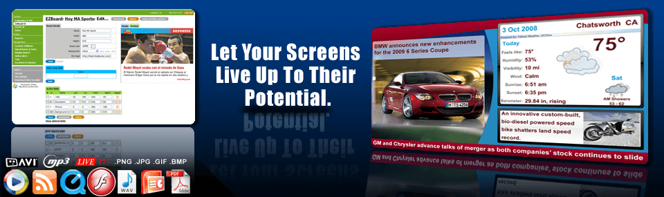 What are your screens displaying?