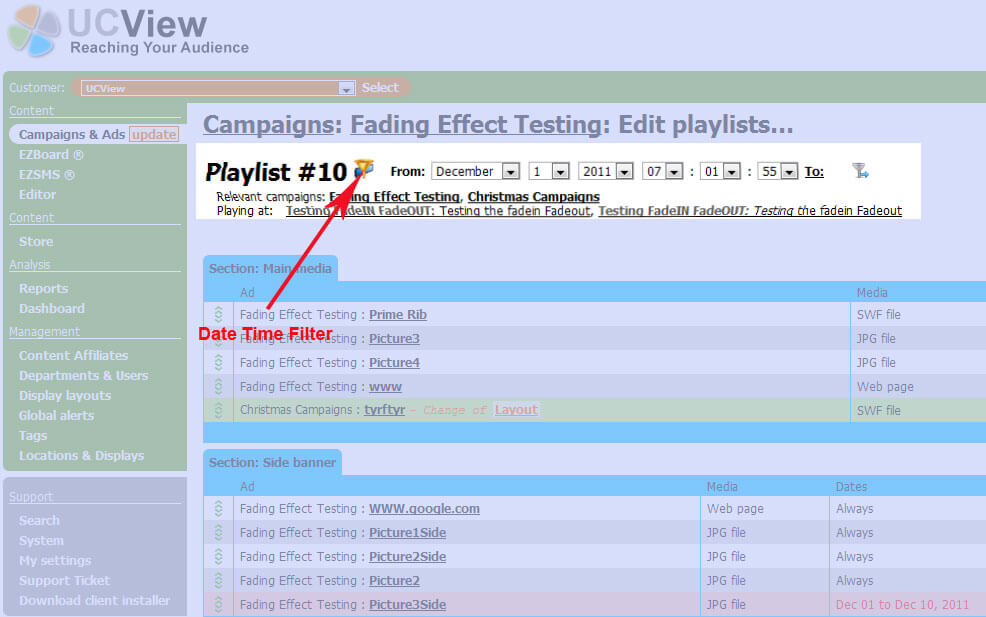 Playlist  date filter Guide