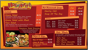 Hot Harry Fresh Burritos Menu Boards On UCView