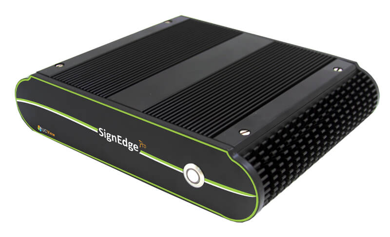 UCView Launches the Fanless SignEdge Player
