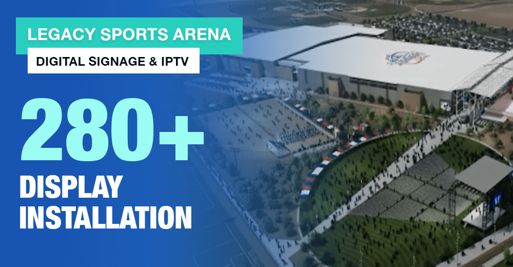 280 Samsung SOC Display Installation in Legacy Sports Arena