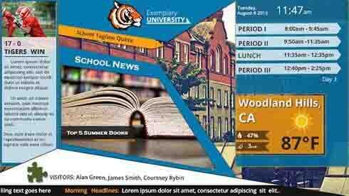 University Boards Layout