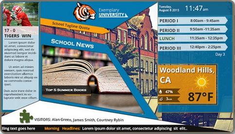 Digital Signage Drives the Need To Learn in Schools
