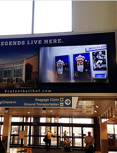 Large digital signage installation in the heart of the hispanic Market