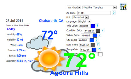 UCView New Weather widgets for digital signage